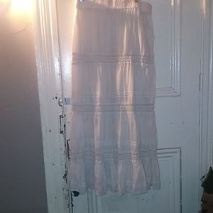 I'm selling a white skirt goes past your knees
